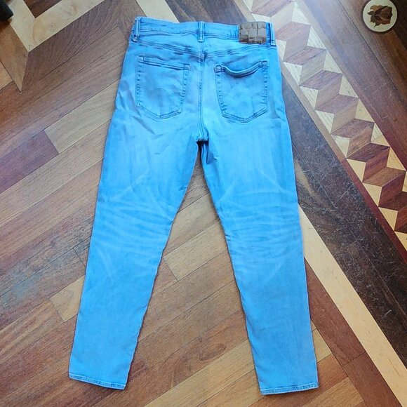 American Eagle Outfitters Light Wash "Athletic" Straight Leg Jeans Size 30x30 - Picture 13 of 16